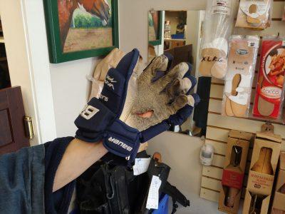Hockey Glove Hole Repair