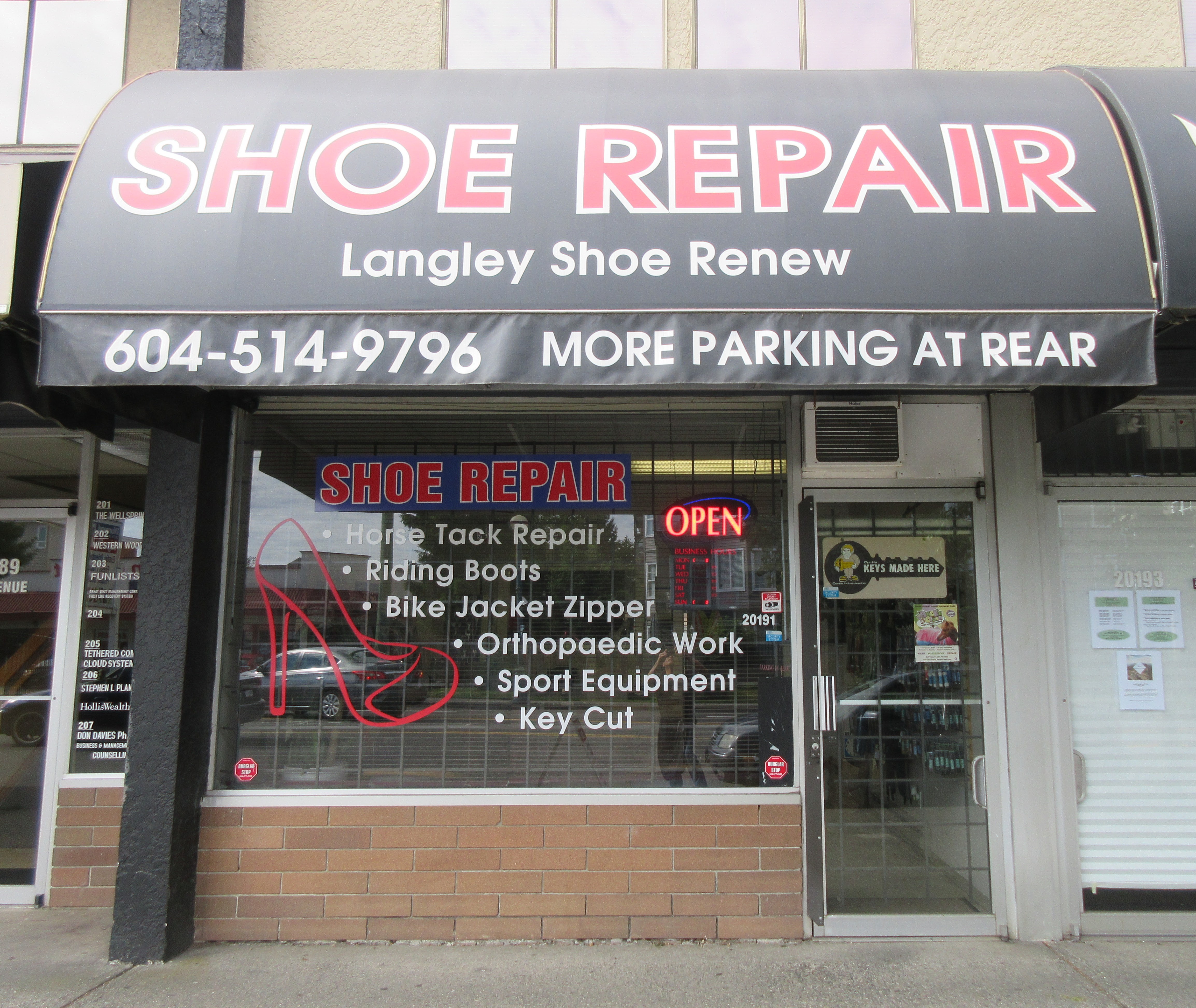 Langley Shoe Renew storefront